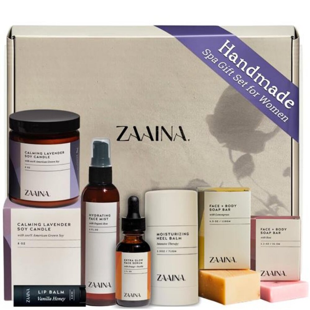 ZAAINA Spa Gift Set for Her - Relaxation Spa Kit‎ for Women, Pampering At Home